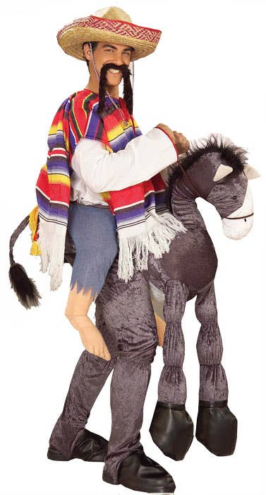 Funny Mexican Men's Hey Amigo Piggyback Costume - Main Image