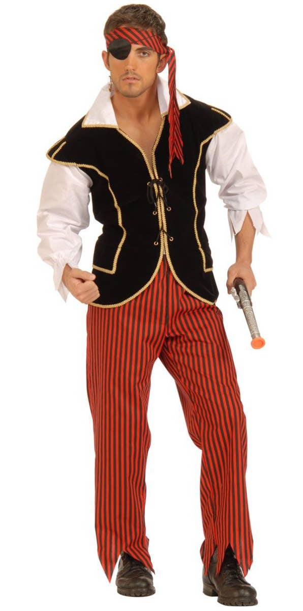 Men's First Mate Pirate Fancy Dress Costume Main Image