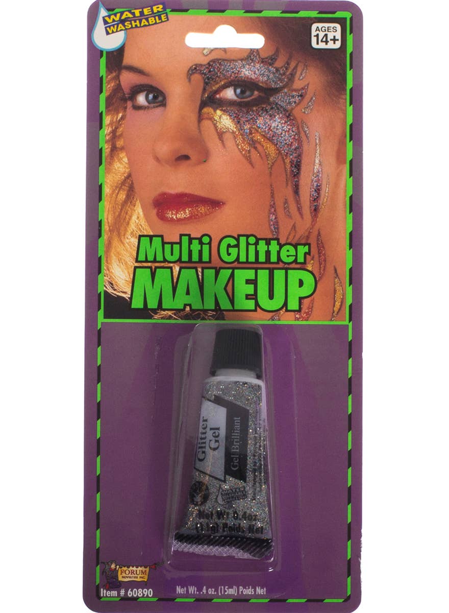 Sparkling Multi Colour Rainbow Glitter Gel Costume Makeup