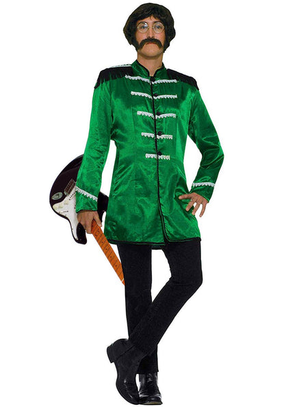 Men's Green British Explosion Beatles Costume Front