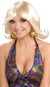Image of Disco 1970s Blonde Flick Womens Wig