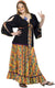 Women's Plus Size Hippie Fancy Dress Costume Main Image