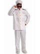 Men's White Ship Captain Uniform Costume