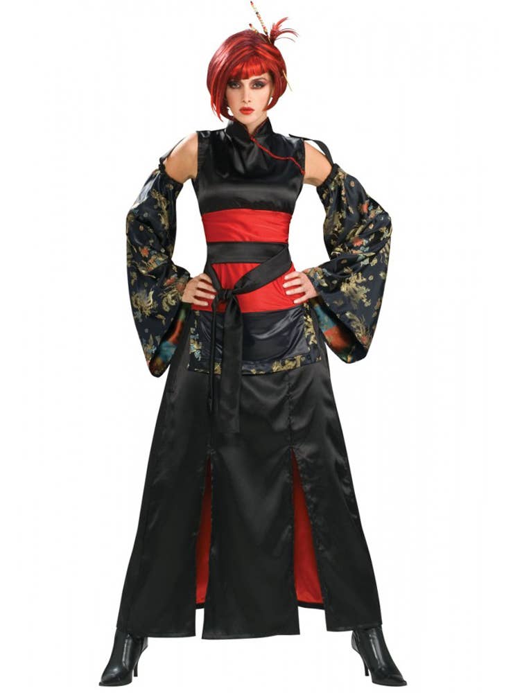 Womens Red and Black Japanese Costume