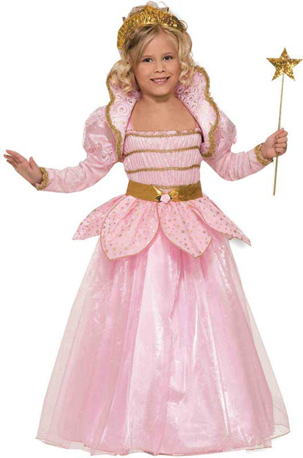 Girl's Pink Princess Fairytale Costume Front View