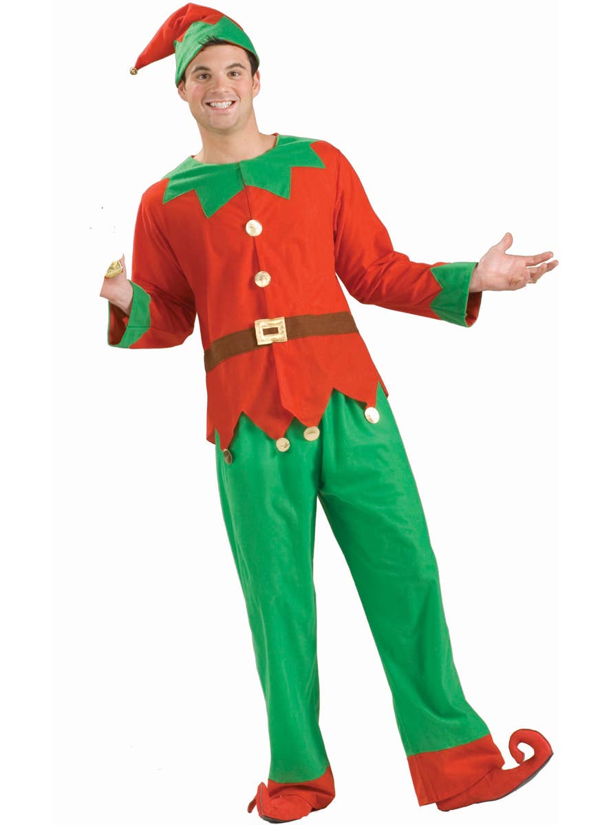 Classic Elf Costume Unisex Christmas Outfit Alternate Image