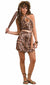 Womens Leopard Print Cavegirl Prehistoric Costume - Main Image