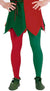 Adult's Red and Green Christmas Elf Tights- Main Image
