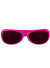 Hot Pink Frame Costume Sunglasses with Dark Tint Lenses - Main View