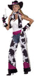 Womens Glamour Cowgirl Fancy Dress Costume - Main Image