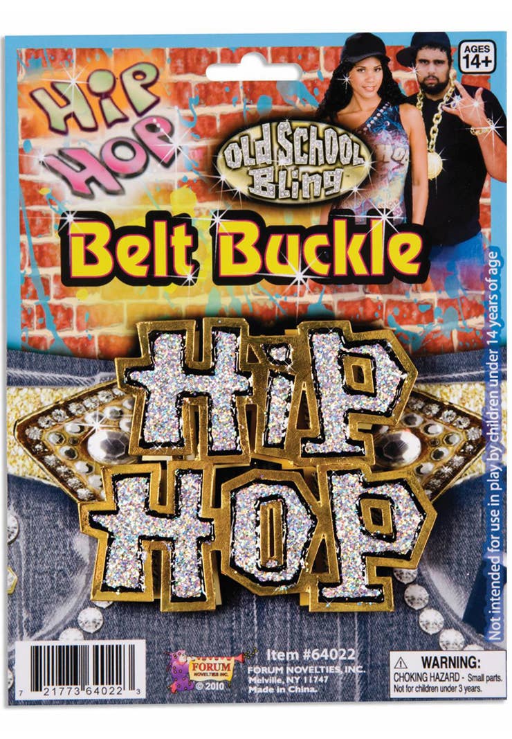 Gold Metal Hip Hop Belt Buckle Costume Accessory Main Image