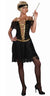 Black and Gold 1920s Flapper Dress Glitter Women's Costume Image