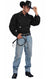 Men's Black Texan Cowboy Costume Shirt - Main Image