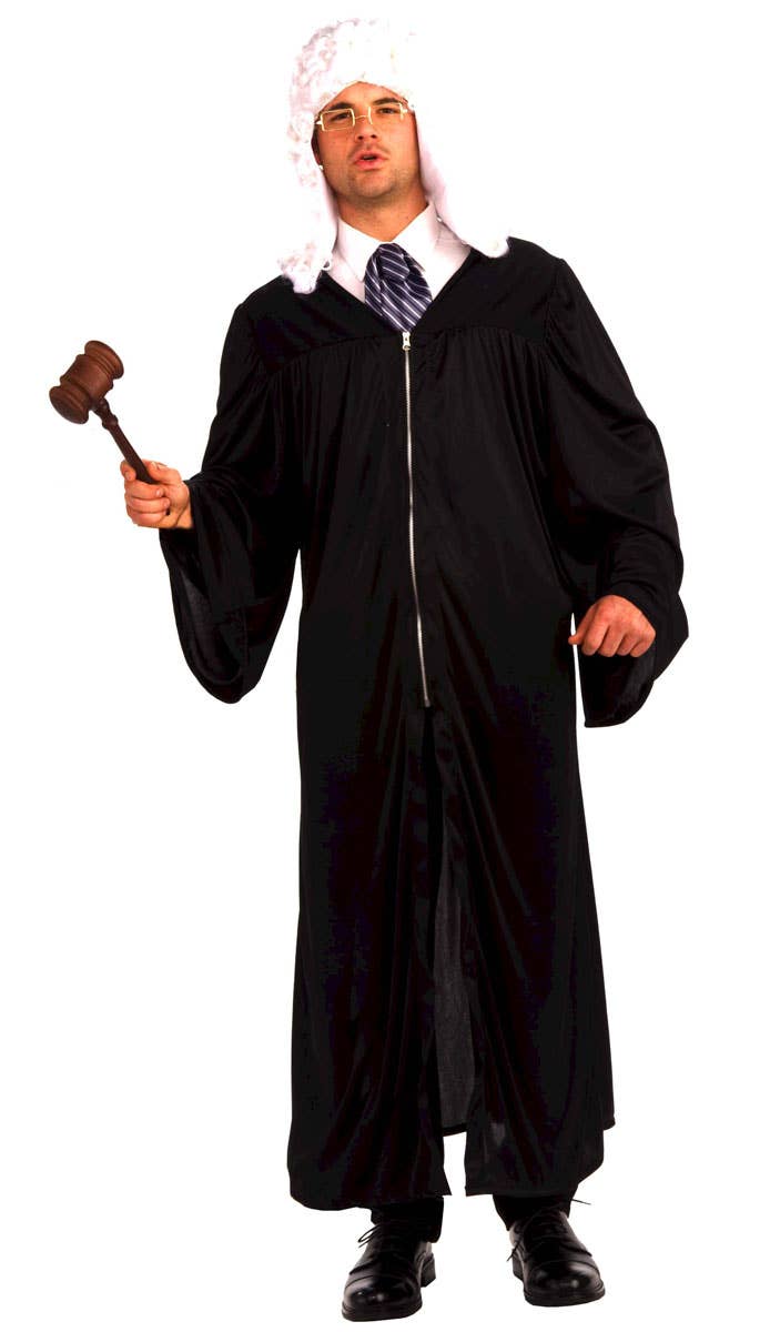Black Judge Robe Adult's Fancy Dress Costume