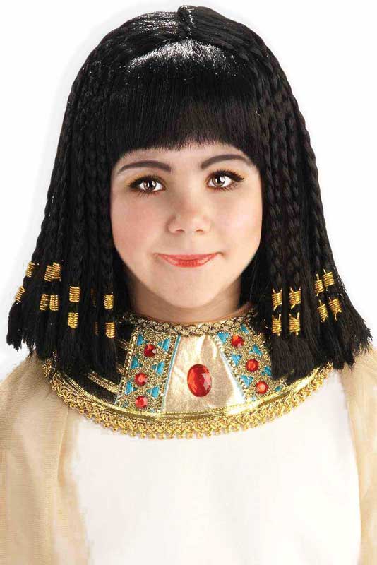 Egyptian Girl's Braided Black Cleopatra Costume Wig
