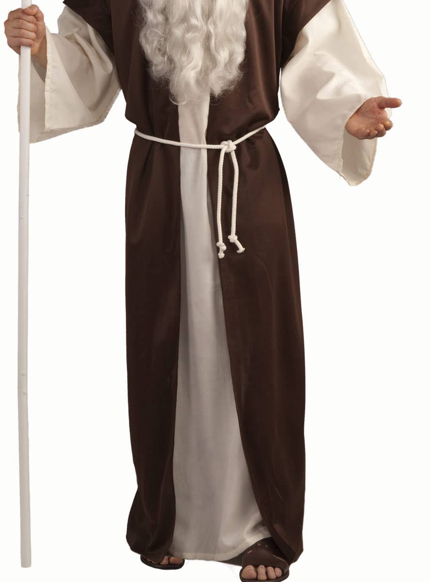 Biblical Times Men's Religious Shepherd Fancy Dress Costume Close Up Image