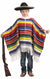 Boy's Mexican Poncho Wild West Costume Front View