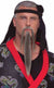 Grey Long Beard and Moustache Biker Ninja Costume Accessory - Main Image