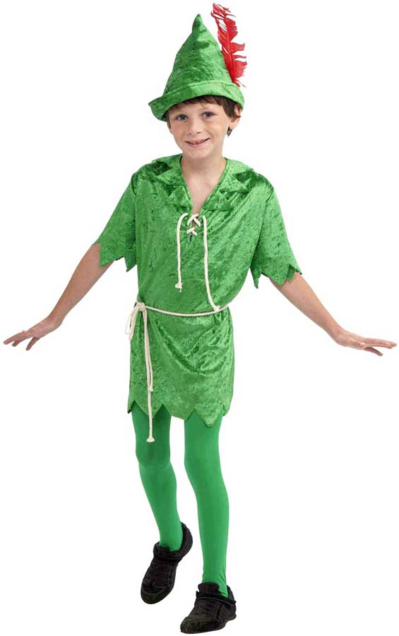 Boy's Peter Pan Costume Dress Up Front View