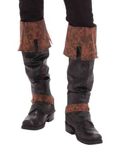 Robin Hood Men's Costume Kit with Vest, Hat and Boot Covers - Close Up View