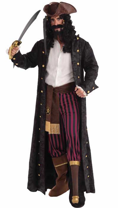 Deluxe Men's Buccaneer Peg Leg Pirate Costume Main Image