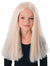 Long Blonde Girl's Costume Wig with Centre Part
