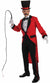 Red and Black Circus Ringmaster Men's Showman Costume - Main Image