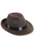 Dark Brown Adult's Fedora Hat Costume Accessory Main Image