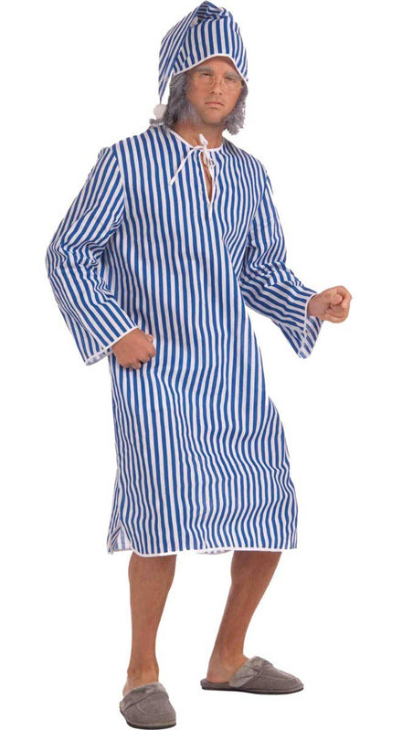 A Christmas Carol Scrooge Nightgown Costume | Mens Xmas Costumes