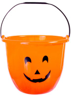 Image of Pumpkin Face Large Halloween Candy Bucket 