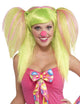 Pink and Green Lollipop Lily Women's Circus Clown Costume Wig Main Image