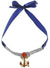 Sailor Choker Necklace with Anchor and Red Gem
