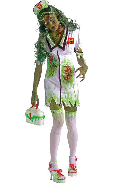 Biohazard Women's Zombie Nurse Halloween Costume - Main Image