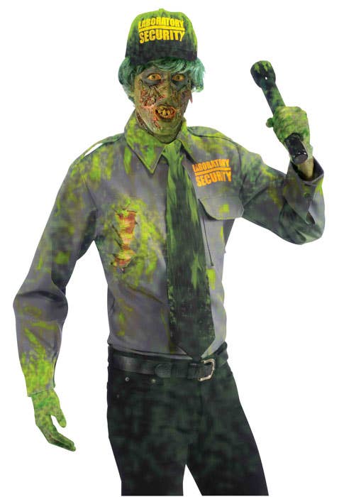 Biohazard Men's Zombie Security Guard Halloween Costume