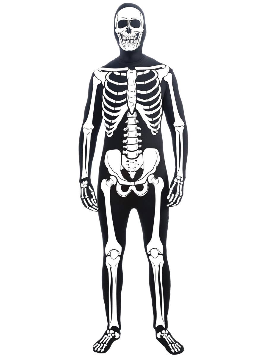 Black and White Skeleton Second Skin Costume