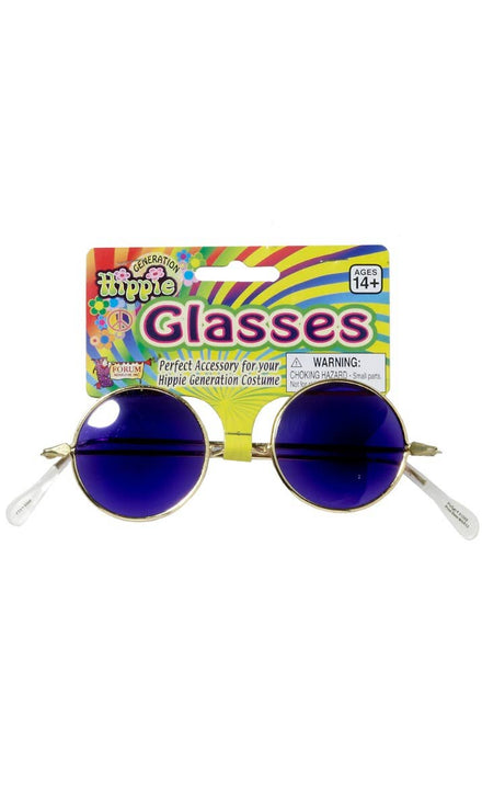 Blue John Lennon Teashade Costume Glasses 