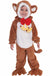 Kid's Toddler Brown Monkey Jungle Animal Costume Front View