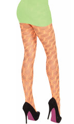 Image of Club Candy Neon Orange Fishnet Stockings