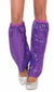 Purple Sequined Club Dazzle Leg Warmers Main Image
