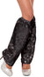 Black Sequined Sparkly Boot Covers Disco Dance Adults Costume Accessories Main Image