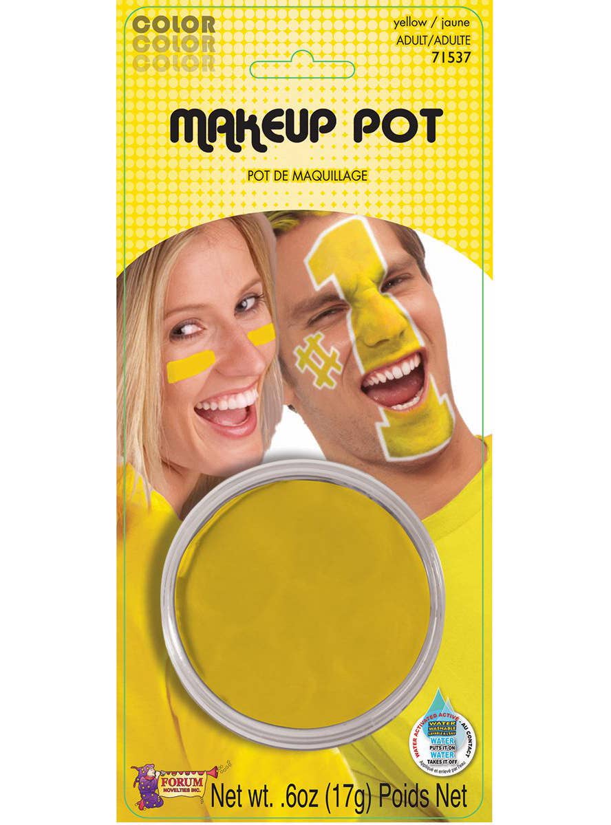 Yellow Face Paint Makeup Pot