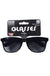 Black Rimmed Blues Brothers Costume Glasses with Dark Tint Lenses