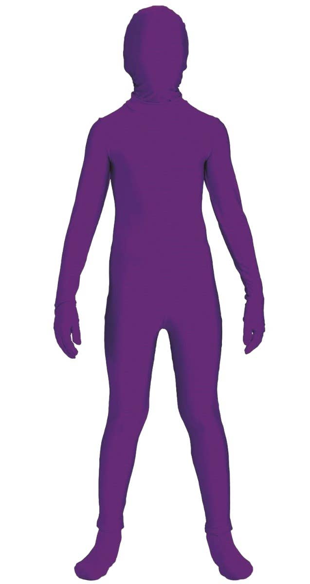 Purple Second Skin Boys Costume Jumpsuit