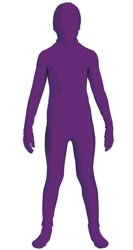 Purple Second Skin Boys Costume Jumpsuit