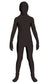 Boys Full Black Body Suit Second Skin Halloween Costume Front View Image