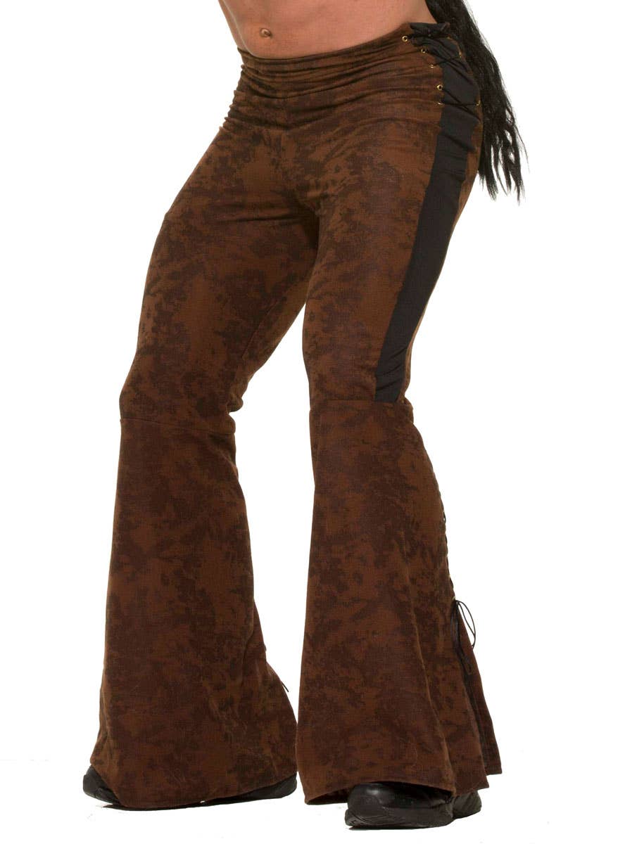 Men's Brown Dothraki Game Of Thrones Costume Pants Close View