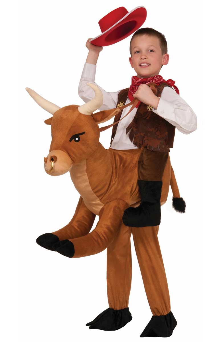 Boy's Wild West Cowboy Bull Costume Front View