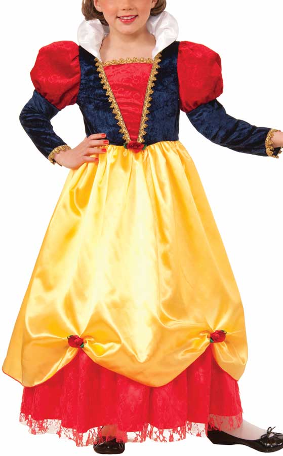 Girl's Snow White Disney Princess Costume Close View