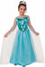 Elsa Girl's Frozen Ice Queen Blue Fancy Dress Front View
