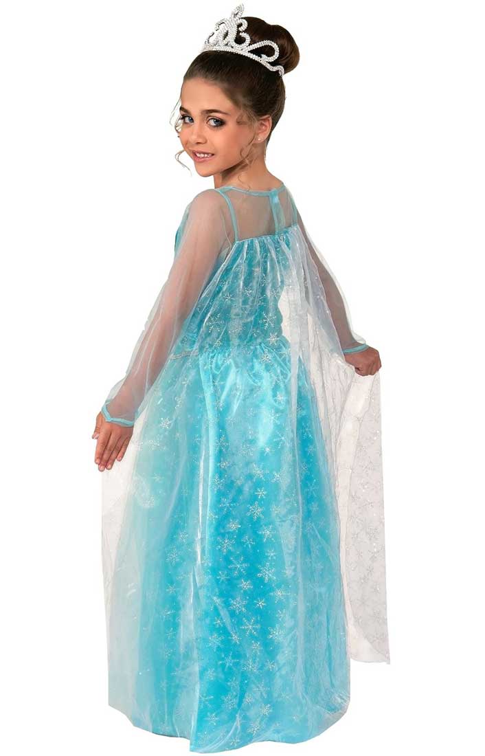 Disney Girl's Frozen Elsa Snow Queen Book Week Costume Back